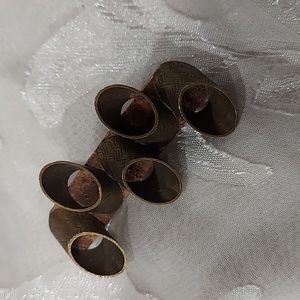 Baer SF brass tube copper brooch